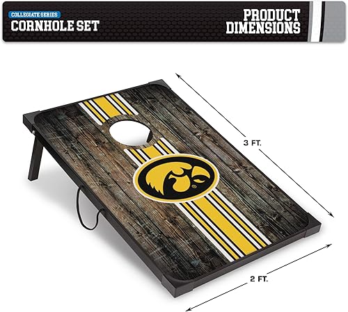Miniatura 32 de Wild Sports NCAA 2' x 3' MDF Deluxe Cornhole Set - with Corners and Aprons