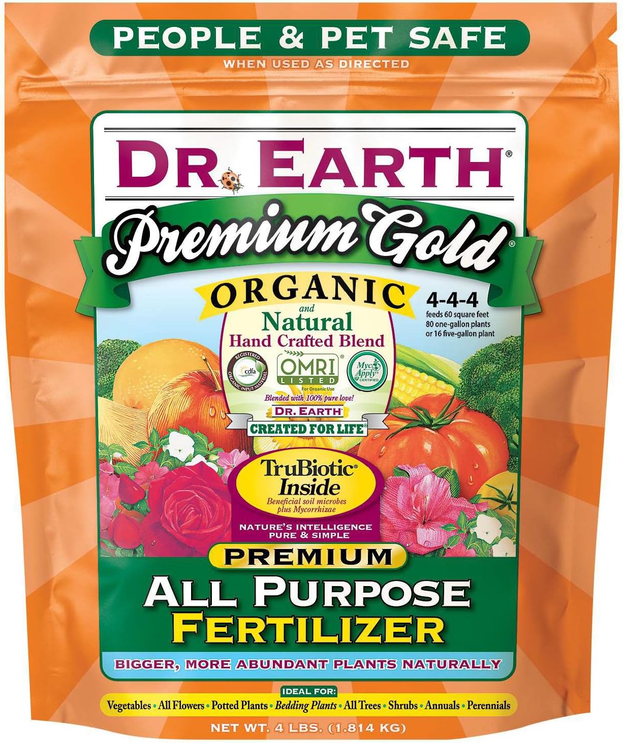 Dr. Earth Premium Gold All Purpose Fertilizer 4 lb