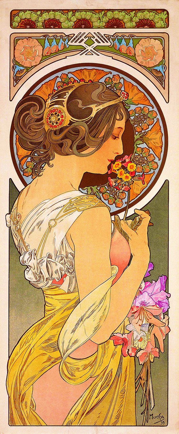 Amazon.com: Orenco Originals Primrose by Alphonse Mucha Counted
