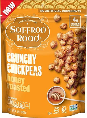 Miniatura 11 de Saffron Road Falafel - Snack Crujiente de Garbanzos, 6 oz - Sin Gluten, Sin OGM, Halal, Kosher, Vegano