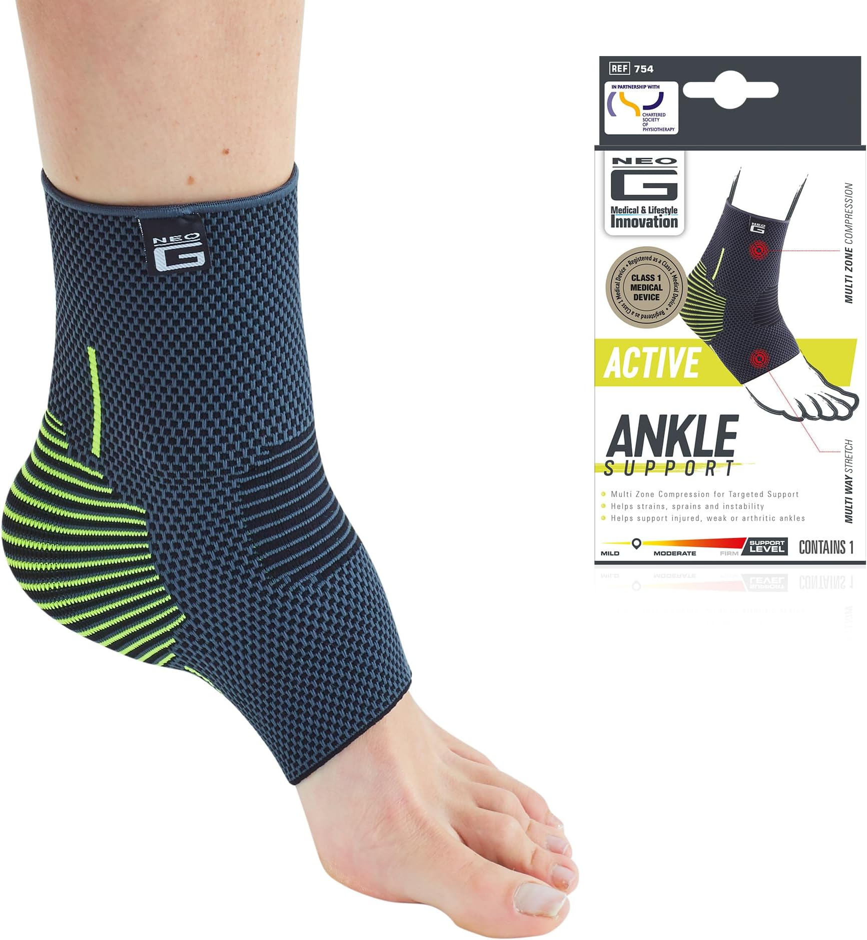 Ankle Support Running โ Sport Ankle Brace โ Ankle Compression Support - Breathable, Lightweight Ankle Bandage Support for Sprains, Strains, Injury, Joint Pain - XL