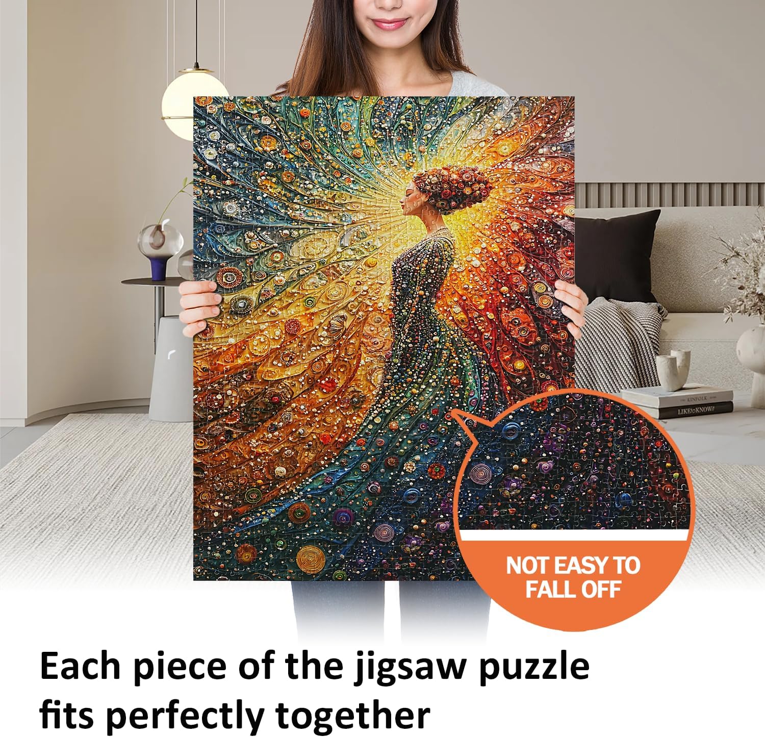Jigsaw Puzzles for Adults 1000 Pieces Impossible Hard Difficult Challenging Puzzles for Adults 1000pc Puzzles The Woman in Meditation Jigsaw Puzzle 1000 Pieces 28 x 20 inch