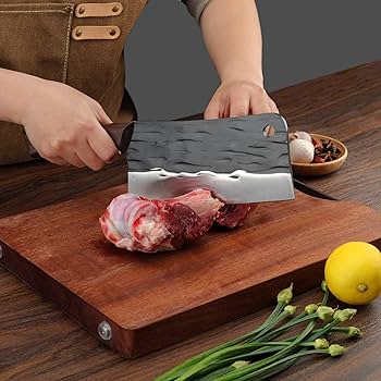 中華包丁 両刃 肉切包丁 菜切包丁 チョッパー 刃長約223㎜ 【4306】 中華包丁 両刃 肉切包丁 菜切包丁 チョッパー 刃長約223㎜ 【4306】