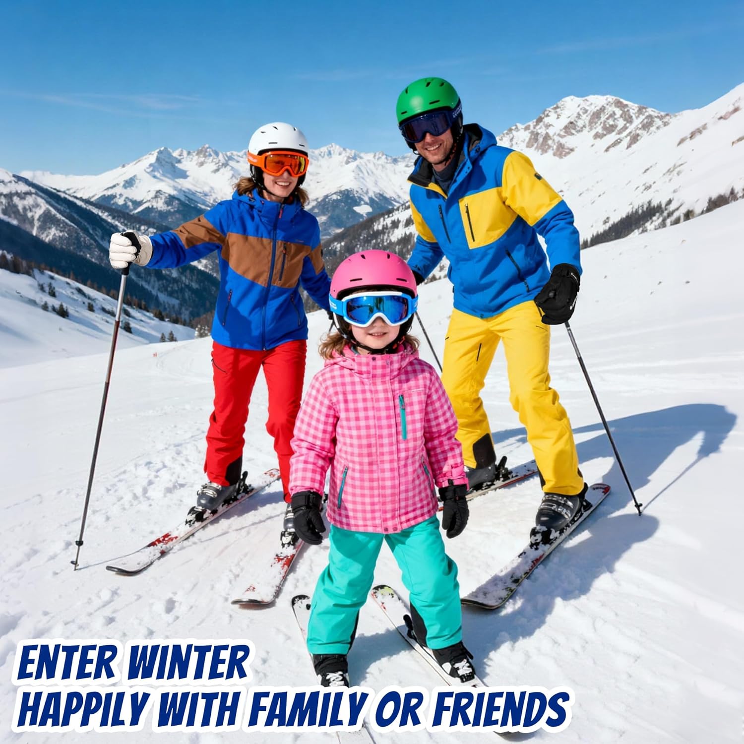 Winter Gloves Men and Women Waterproof Ski Snow Thermal Touchscreen Glove for Cold Weather - Image 7