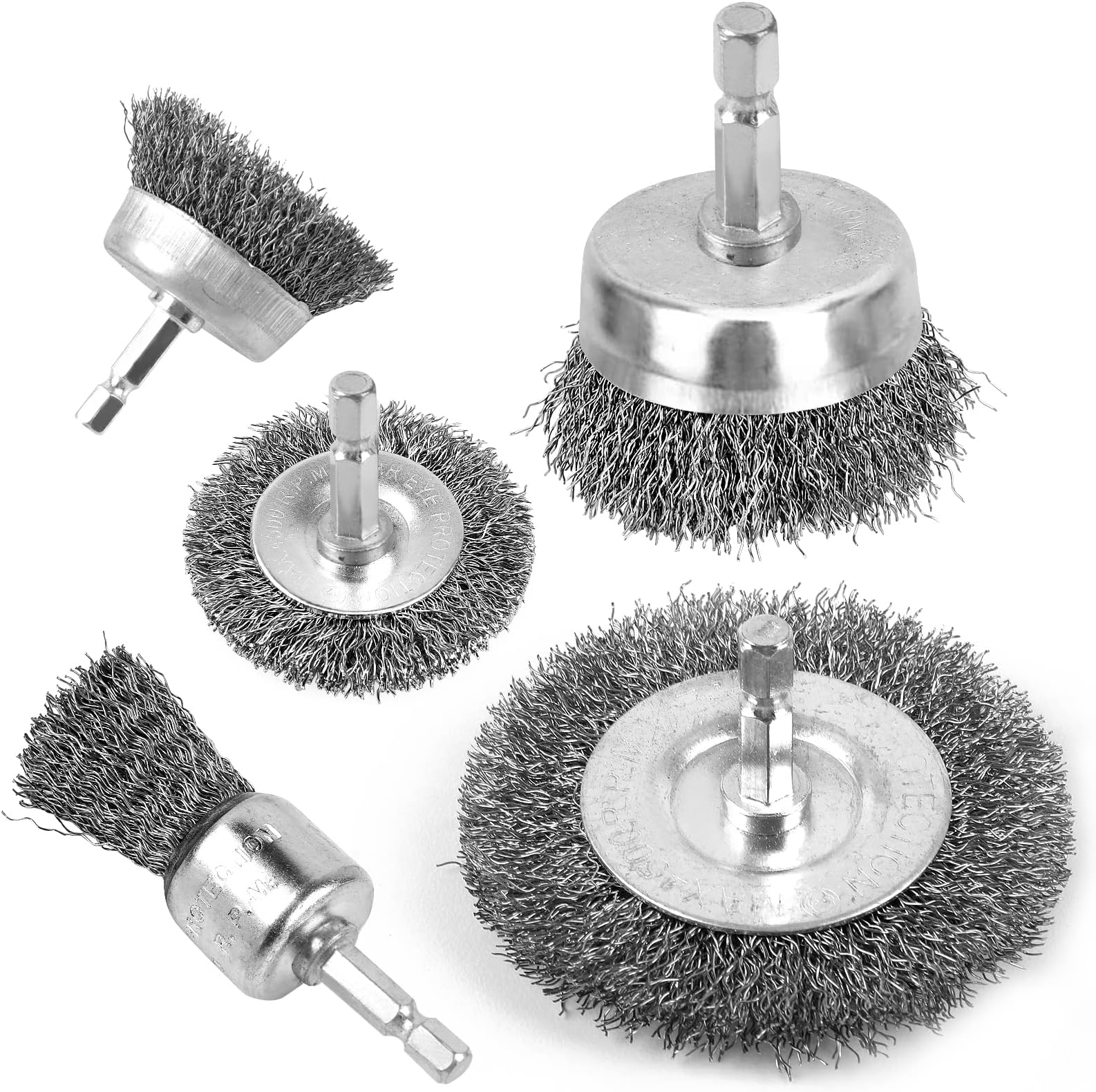 Forney 72733 Wire Wheel Brush, Coarse Crimped with 1/4Inch