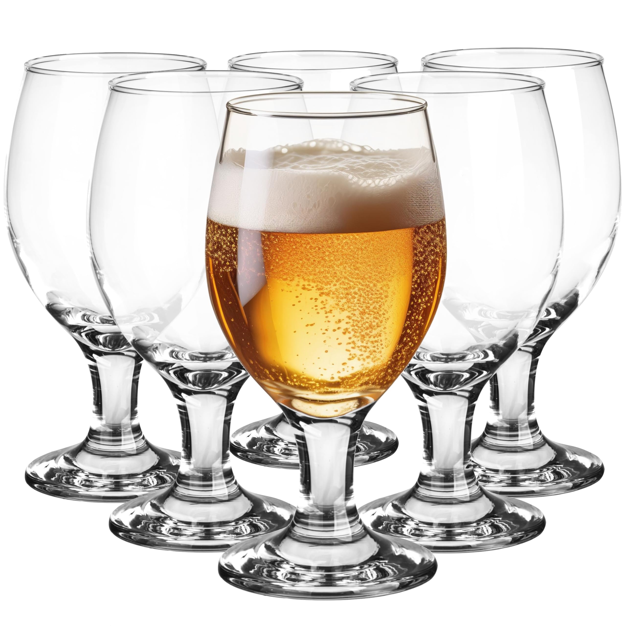 Bundle] Bicchieri birra, Boccali birra set di 6 - Premium, a coste, 0,3 litri