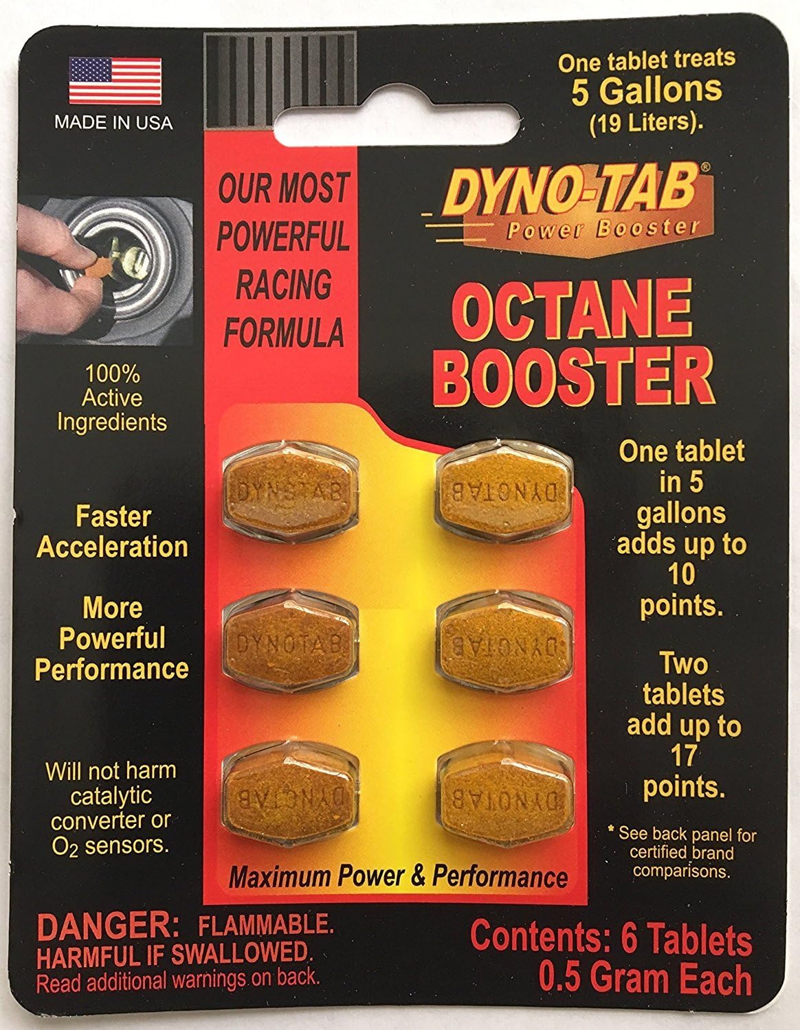 Dynotab Octane Booster 6tab Card (1) Automotive