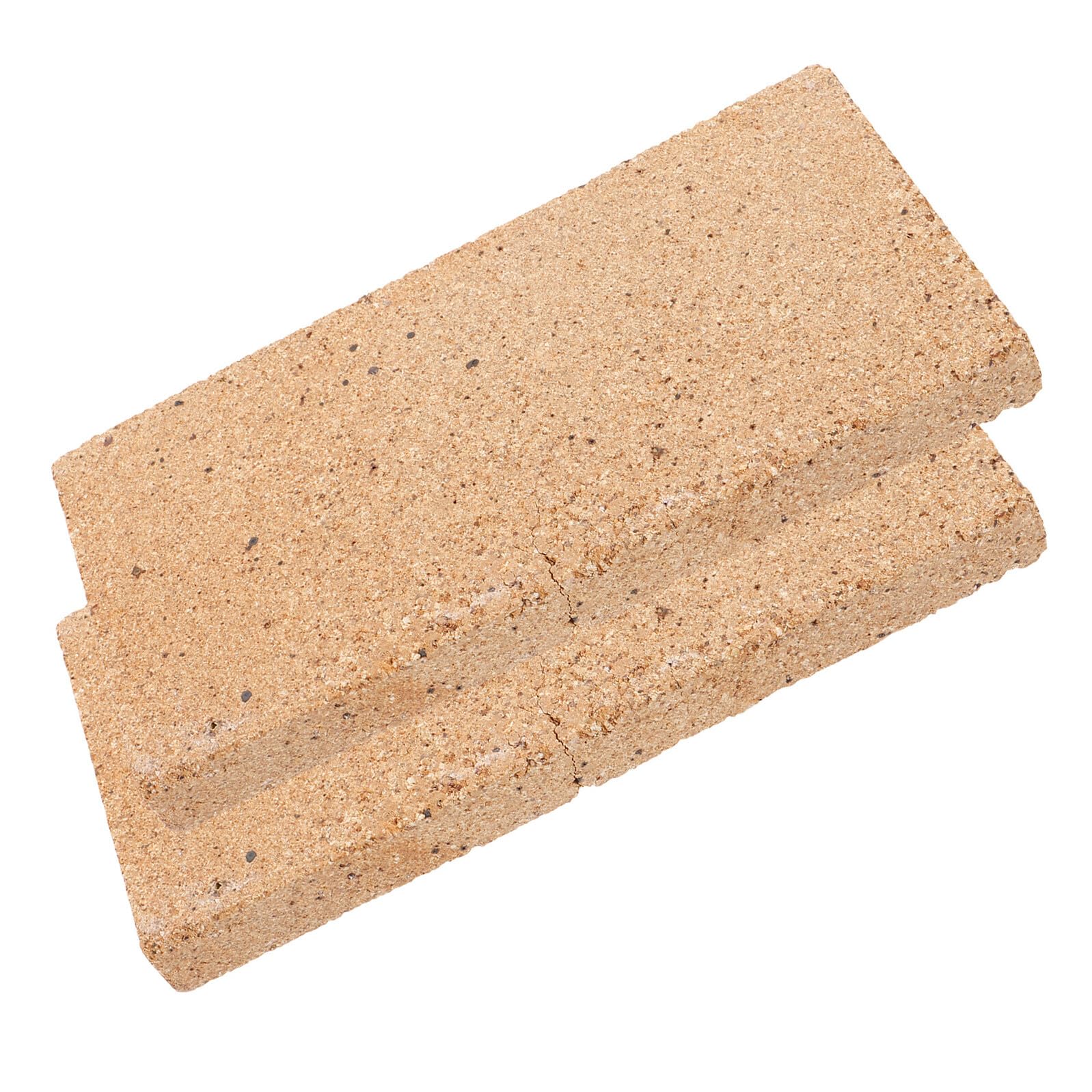 Refrattari in Argilla Resistenti alle Alte Temperature Mattoni 2 Pezzi 9x4,5x0,8 Cm Facile Installazione per Caminetto e Barbecue per Riscaldamento Domestico