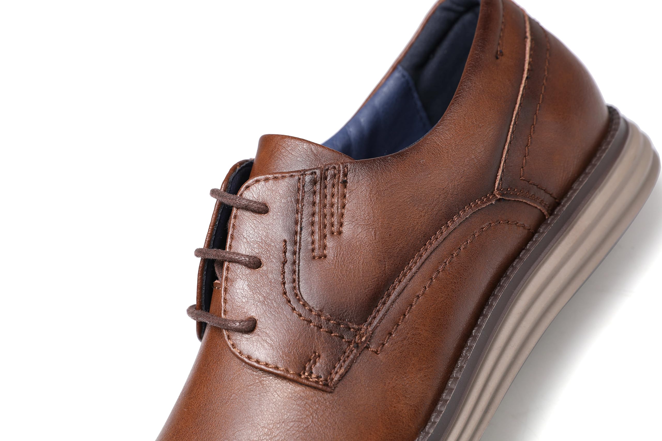 KNBR Zapatos formales para hombre con cordones para el trabajo, negocios, viajes, zapatos Oxford casuales