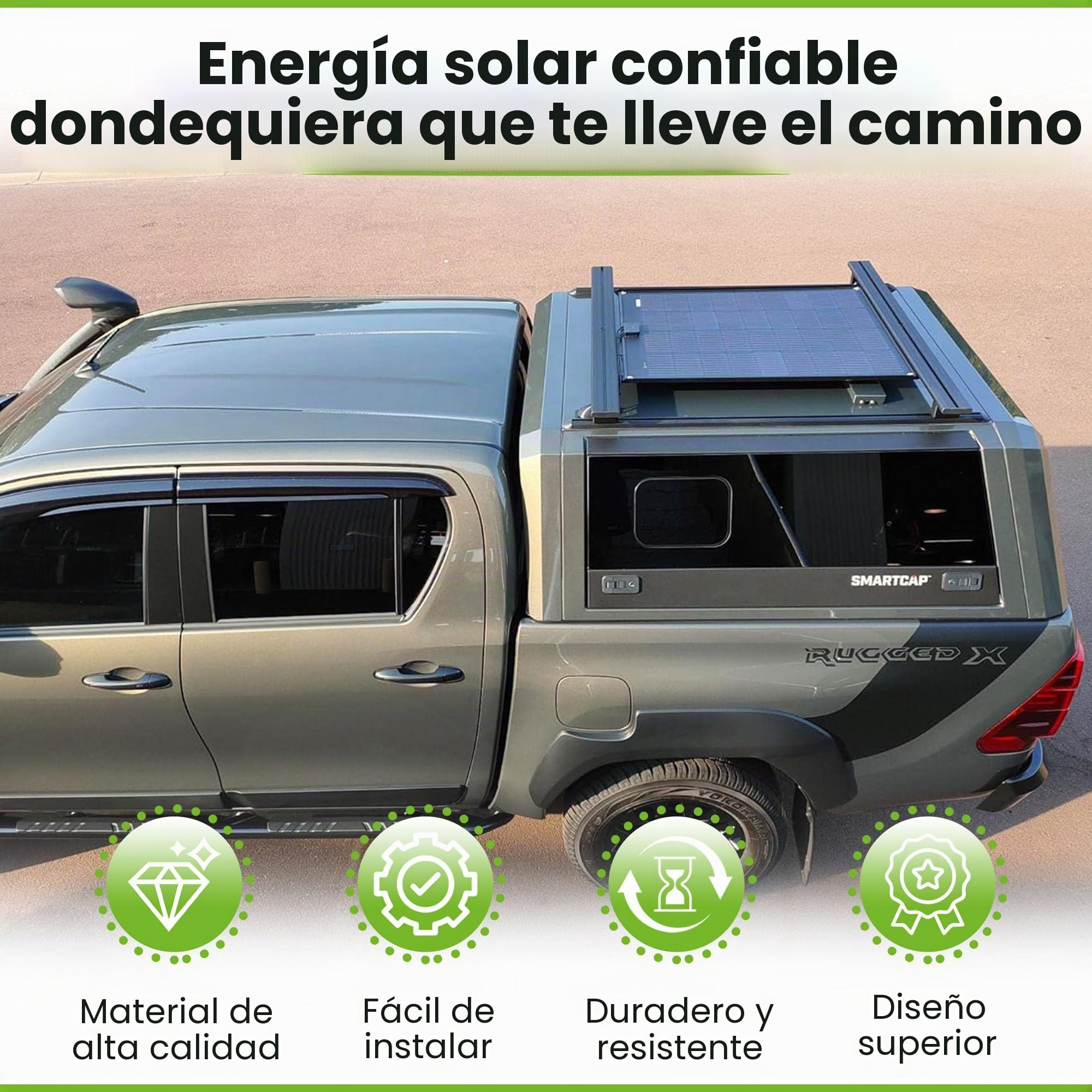 Offgridtec ETFE-AL - Panel solar semiflexible de 100 W, 23 V, V2