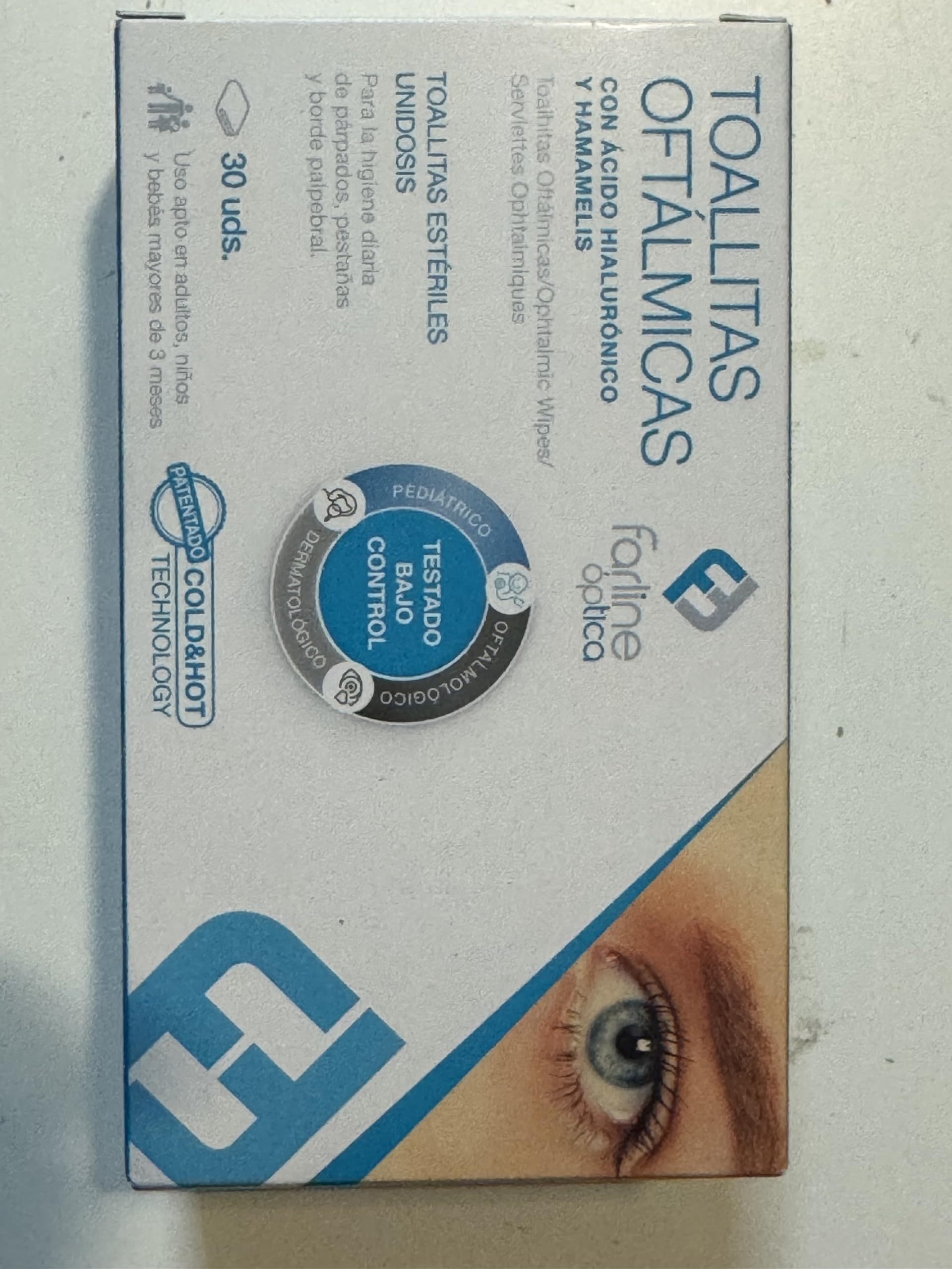 TOALLITAS OFTÁLMICAS – PACK DE 2 (60 UNIDADES)