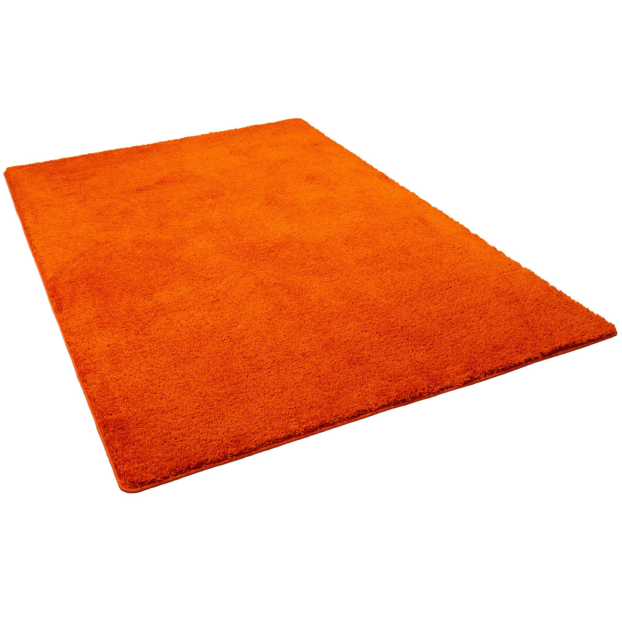 PALACE - Tapis Shaggy à Poils Longs - Orange - 17 Tailles Disponibles