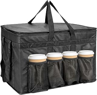 XXX-Large Insulated Collapsible Cooler Bags with Zipper Closure,Reusable Grocery Shopping Bags Keep Food Hot or Cold