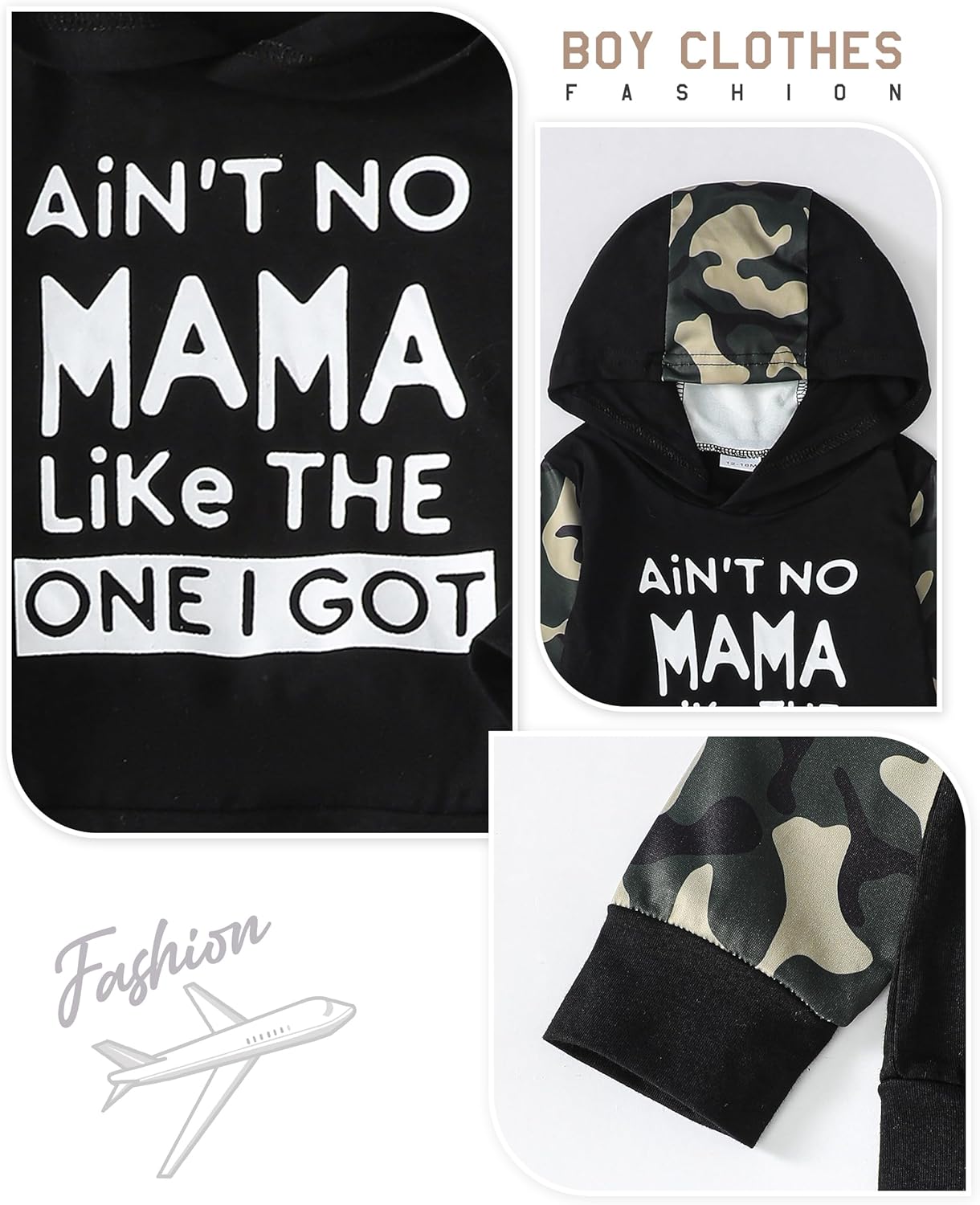 Renotemy Toddler Baby Boy Clothes Denim Outfits Infant Hooded Sweatshirt Jeans Pants Little Boys Clothing - Image 4