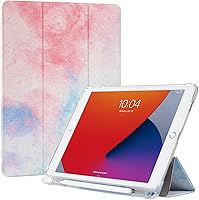 Vista 1 de Funda de 10.2 pulgadas para iPad con soporte para lápiz, funda con activación/suspensión automática para iPad de 9ª/8ª/7ª