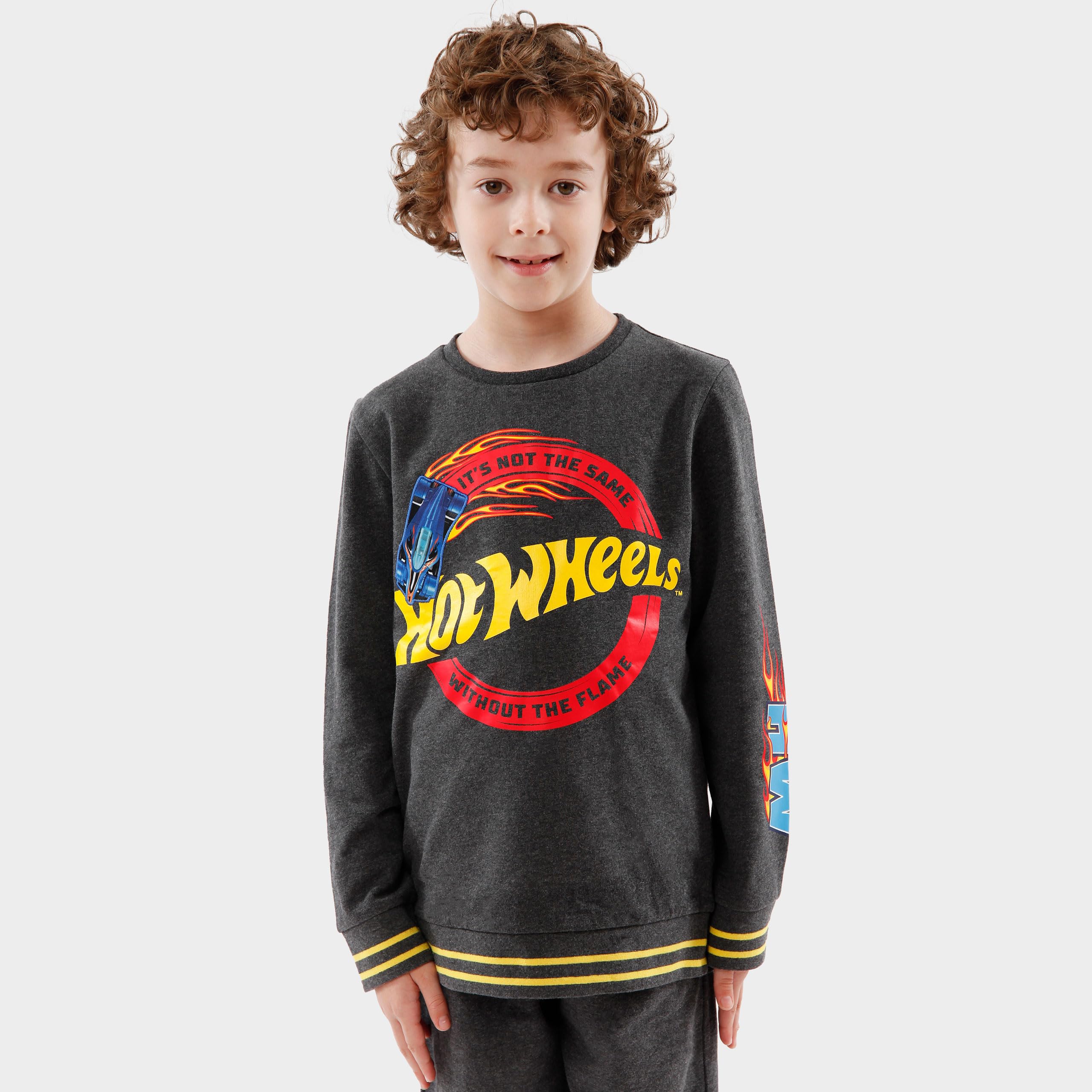 Hot Wheels Set Felpa e Joggers Felpe Ragazzi e Pantaloni Tuta | Abbigliamento Bambino | Dai 3 ai 13 anni