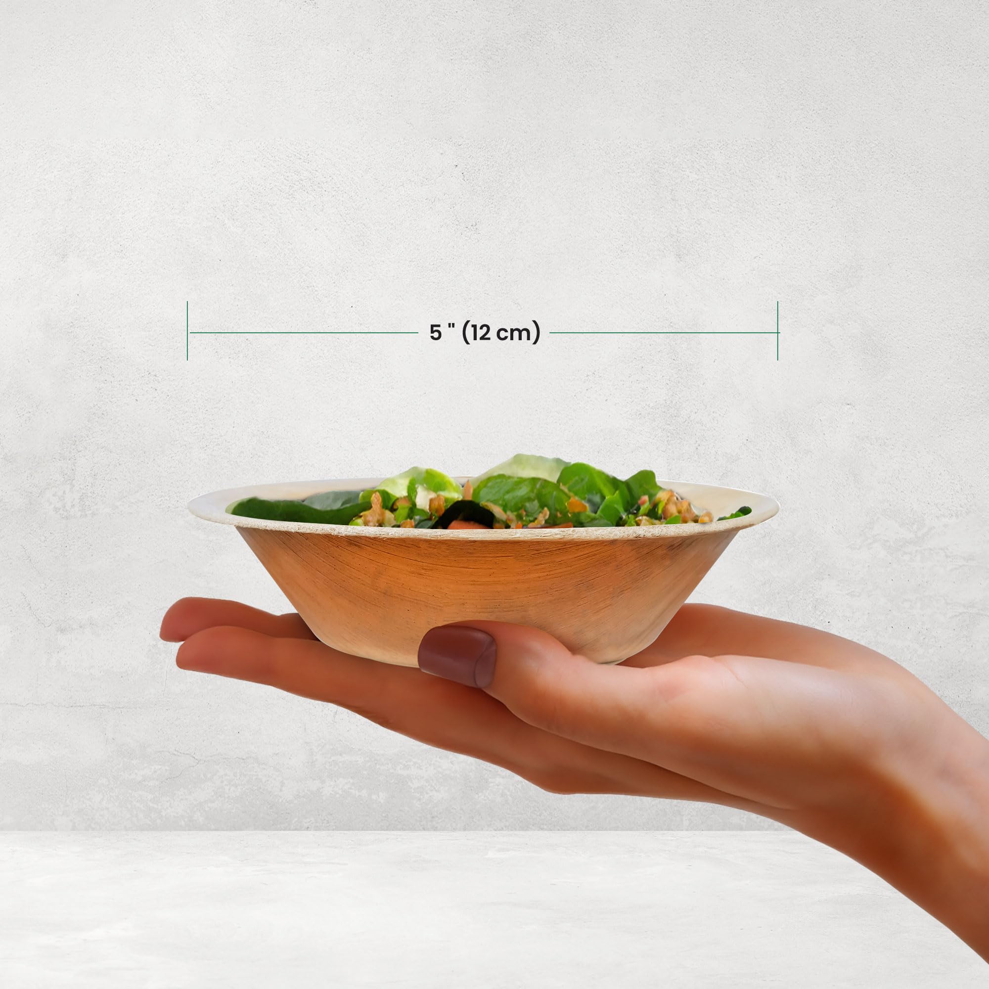 Ciotole Compostabili In Foglia Di Palma - Confezione Da 25 Pezzi, Ecologiche, Perfette Per Feste E Catering Bowles Fondazioni