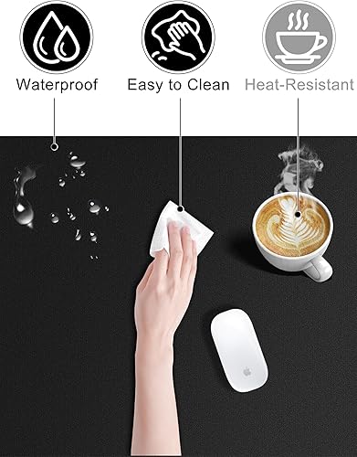 Miniatura 6 de TopMade Alfombrilla de mouse de carga inalámbrica, alfombrilla de mouse impermeable para juegos con superficie ultra suave, base antideslizante,