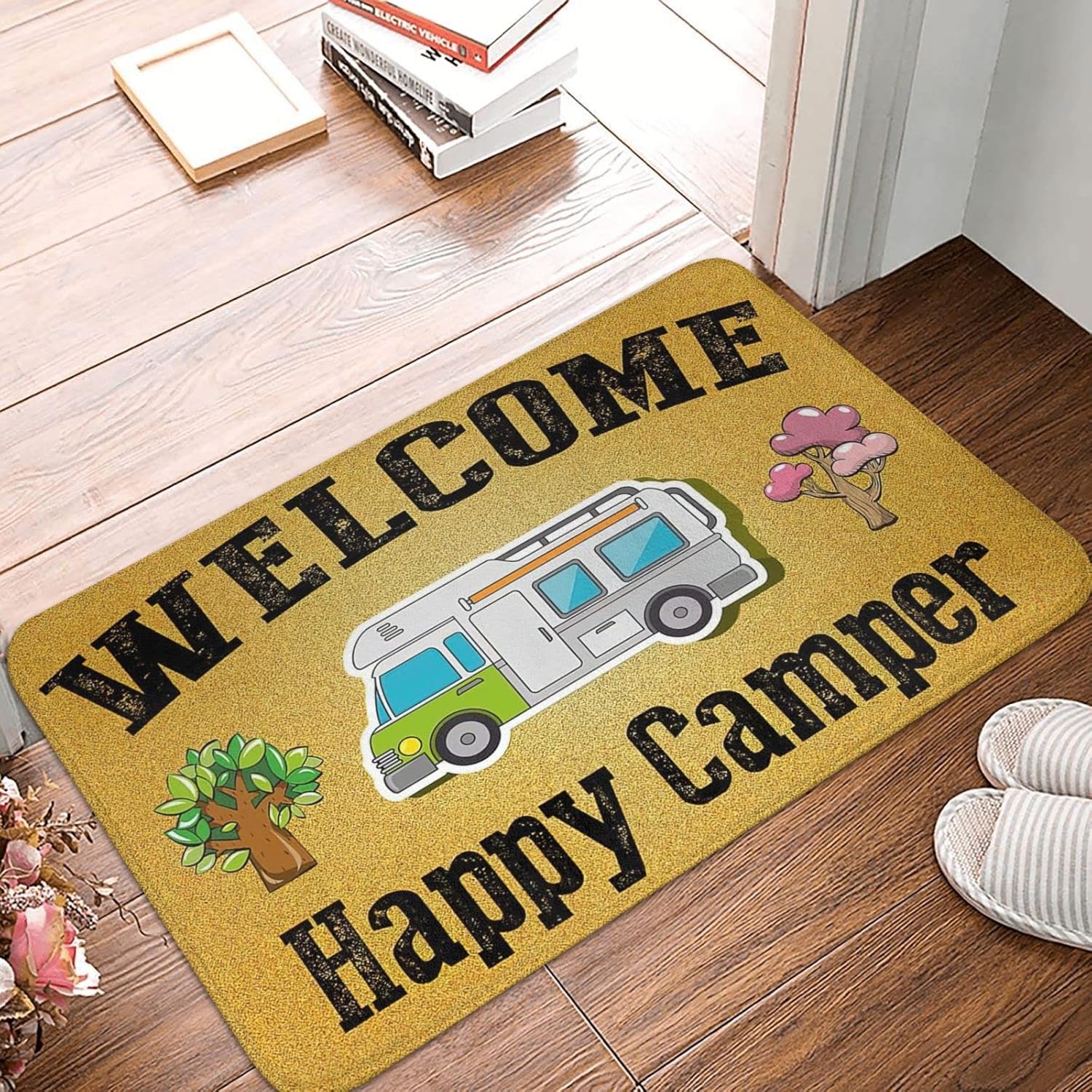 Doormat Mat Door Mats Outdoor Happy Camper