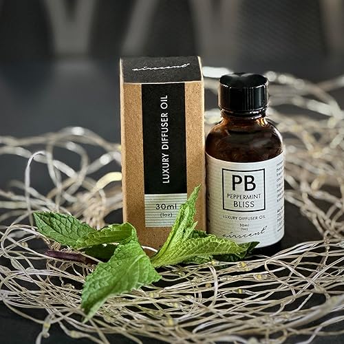 Miniatura 3 de Peppermint Bliss - Mezcla de aceites esenciales para difusores de aceite aromático, botella de 1.0 fl oz, aroma vigorizante de bastón de caramelo