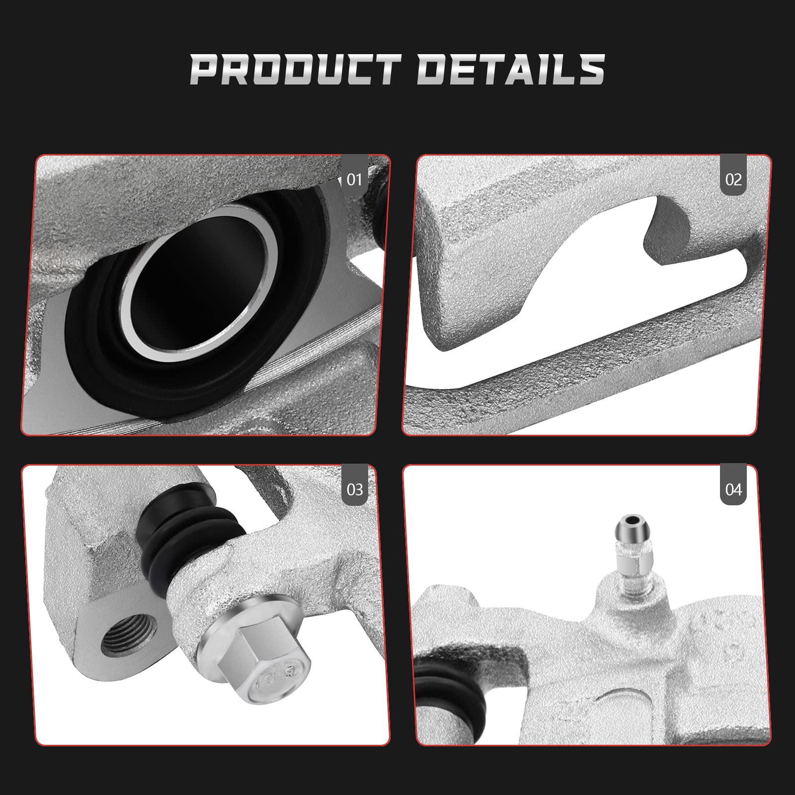 Amazon.com: 19B3437 Rear Driver Brake Caliper ROADFAR Compatible  