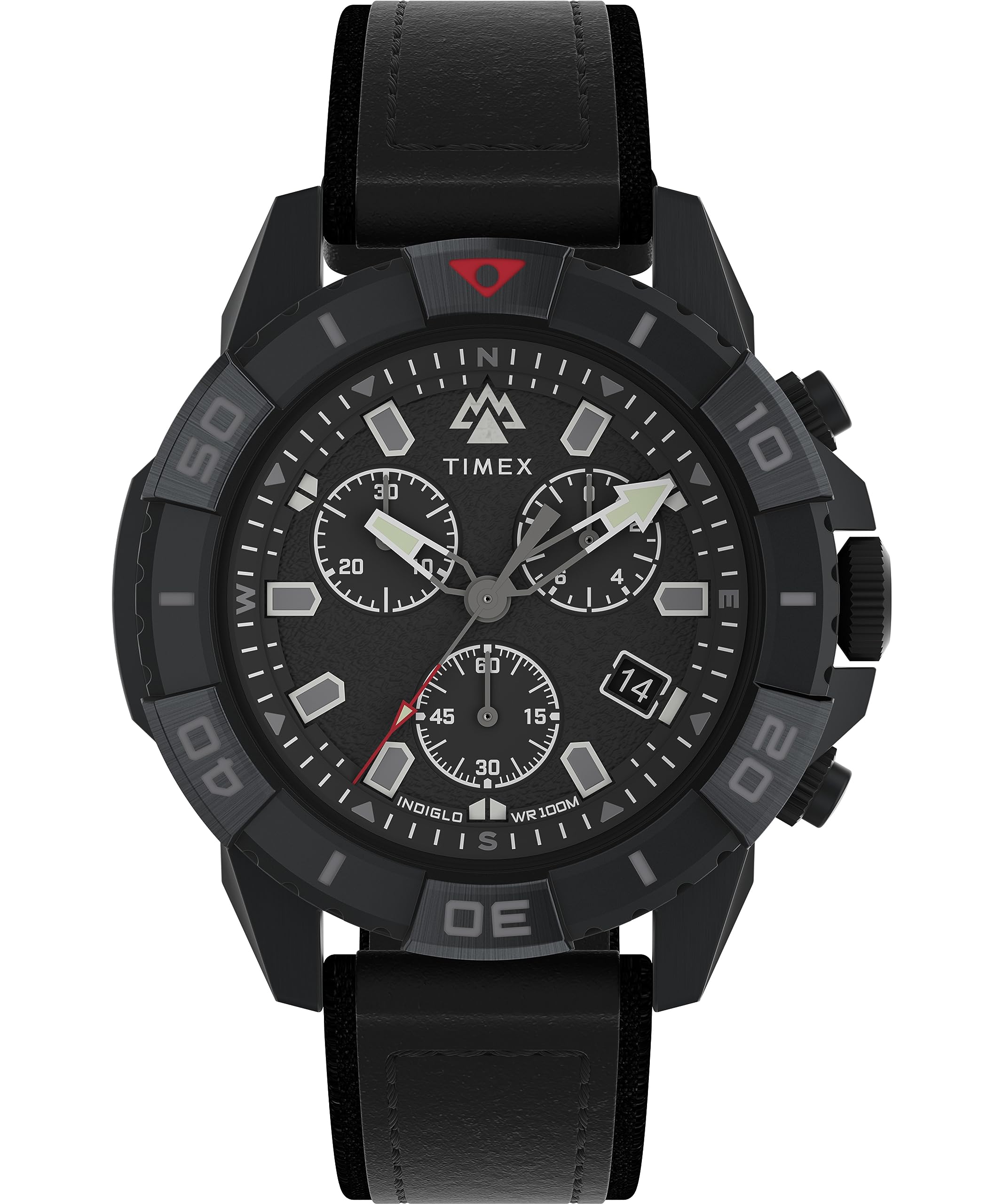 Timex Men Analog Quartz Watch with Leather-Vegan Strap TW2W16000