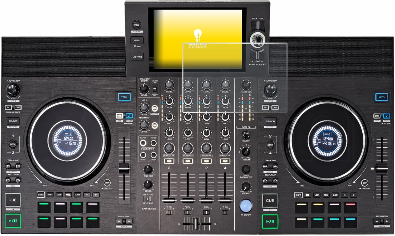 upscreen Anti-Glare Screen Protector Compatible with Denon DJ SC Live 4 (Jog) – Protection Film Matte