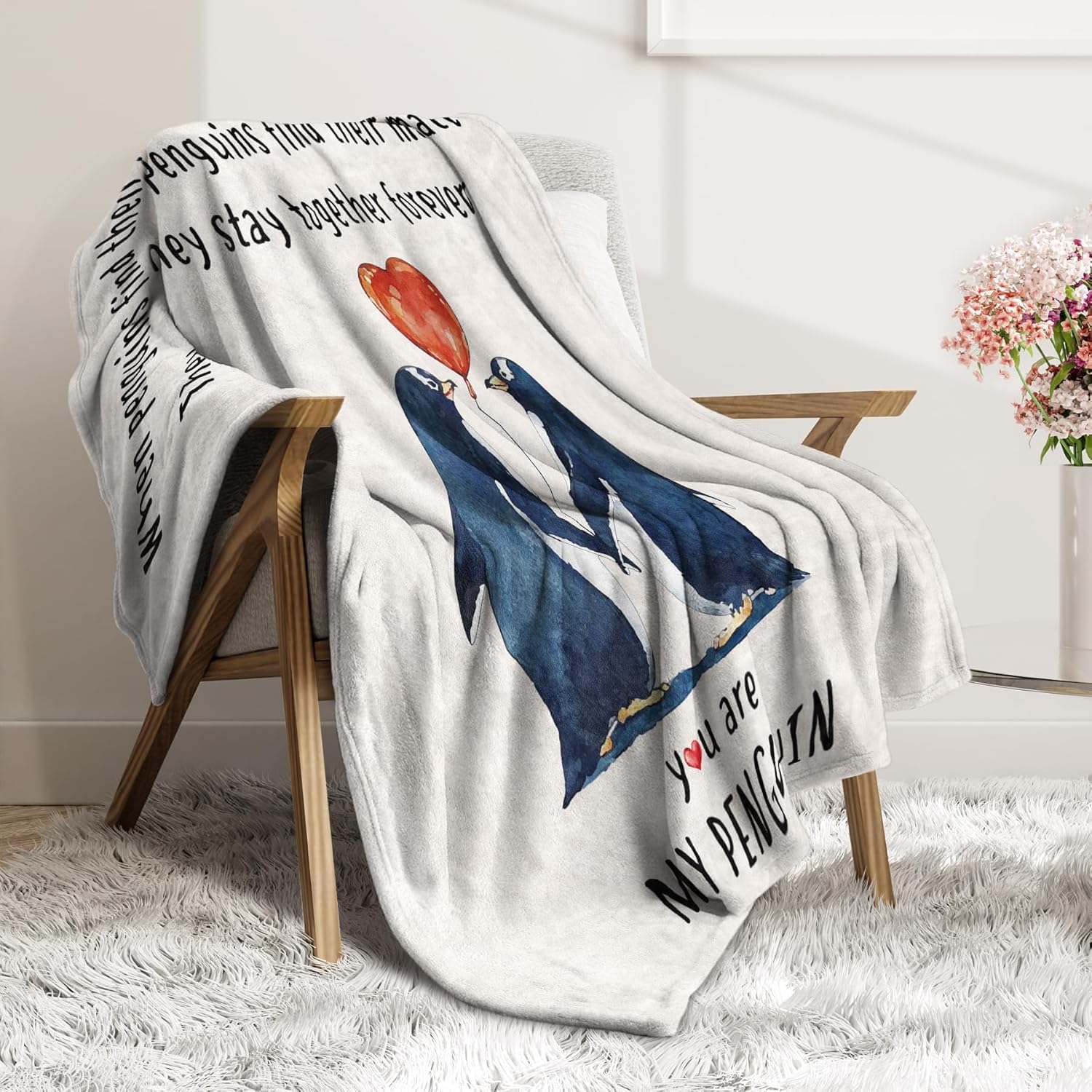 Funny Gifts for Her Him, You are My Penguin Blanket Gift, Anniversary Wedding, Valentines, Christmas, Birthday Gifts for Girlfriend, Boyfriend, Wife, Husband, Couple, Romantic I Love You Gift, 60*50in 4 813tBpiHXML. AC SL1500