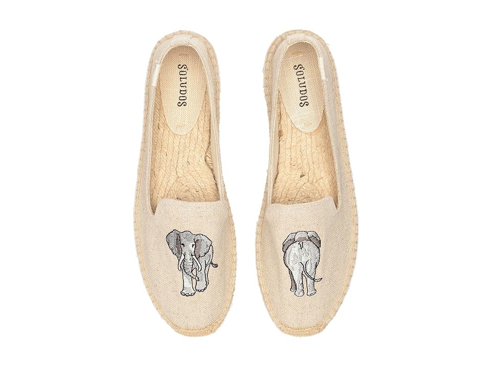 

Soludos Elephant Embroidered Smoking Slipper (Sand) Women's Slippers