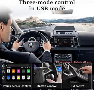Portable CD Player for Car, External Car CD Player for Auto Truck, with USB and Bluetooth Connectivity, Lossless Sound Quality, Plug and Play
