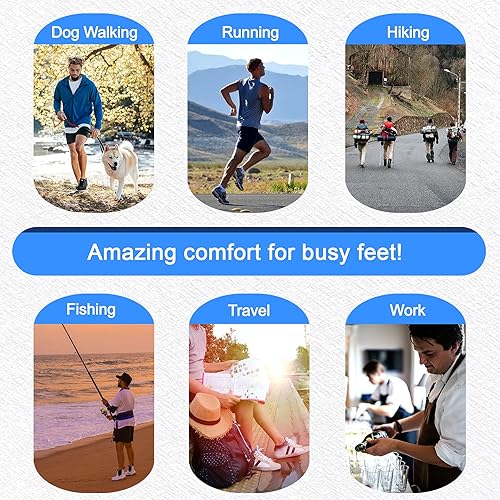 Miniatura 7 de Plantillas de espuma viscoelástica para hombres y mujeres, insertos de zapatos de repuesto para botas de trabajo, zapatos de correr, zapatos de