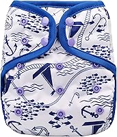 Vista 13 de OsoCozy Fundas de pañales de tela de talla única: ajuste a presión ajustable y refuerzos de doble pierna para bebés niños y niñas de 8 a 35 libras.