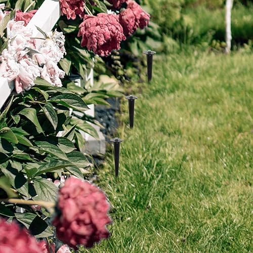 Miniatura 2 de Toddmomy Estaca de metal 8 luces solares de repuesto, estacas de suelo al aire libre, estacas de repuesto para luces de jardín de patio, lámparas