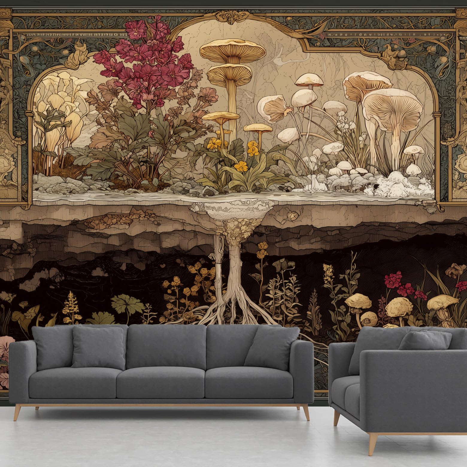 Papier peint panoramique intissé 200 x 140 cm résistant