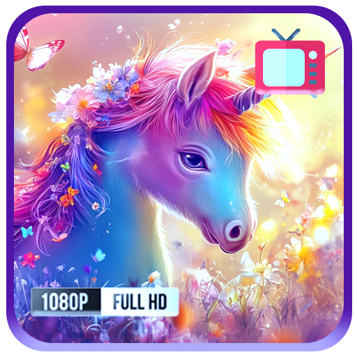 Zauberhafte Einhornreise: Magisches Einhorn-Waldabenteuer mit sanfter Fantasy-Musik zum Einschlafen und Entspannen für den Fire TV-Bildschirmschoner