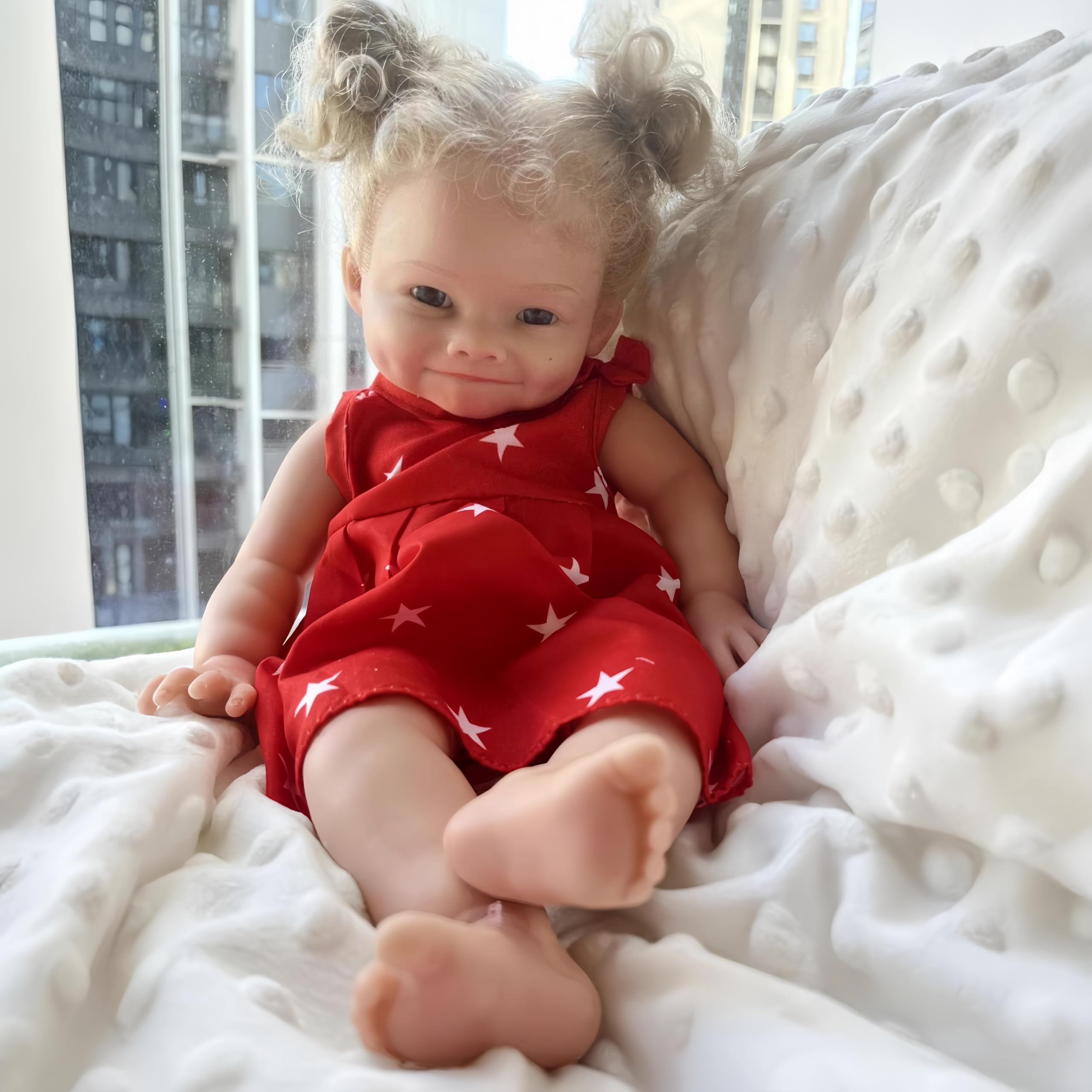 AMITD Reborn Baby Dolls Silicone Full Body,13 inch Not Vinyl Dolls,Realistic Newborn Baby Doll,That Look Real (F)
