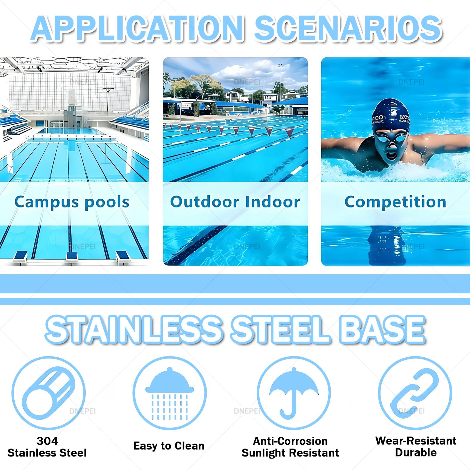 Tavola per immersioni in acciaio inox resistente, piattaforma inclinata, superficie antiscivolo, supporta il carico per competizione e allenamento