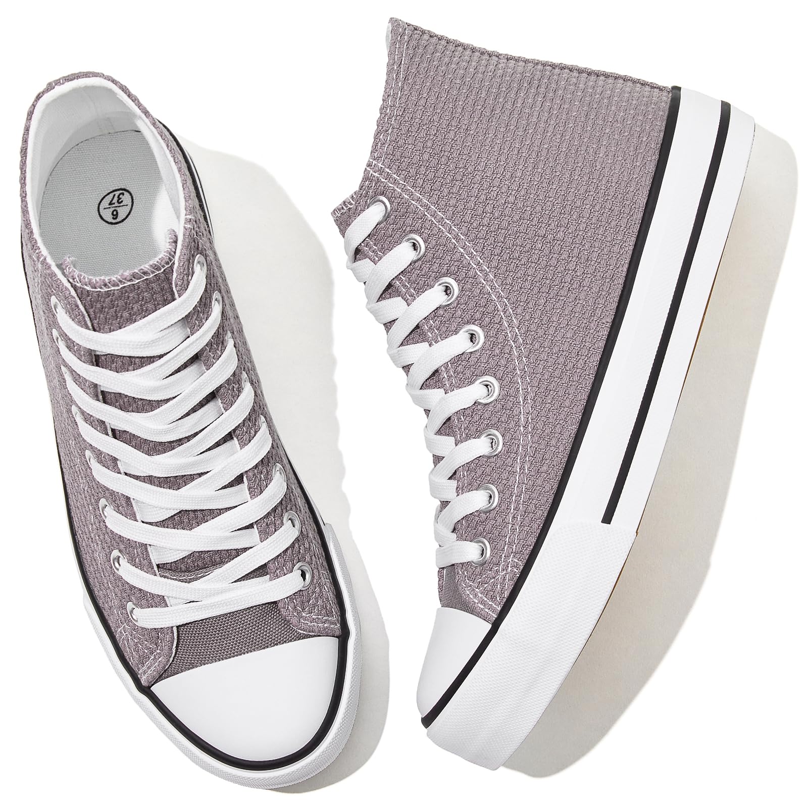 plain white high top sneakers
