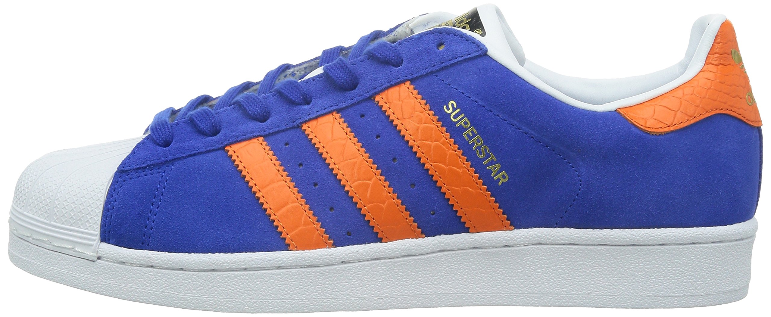 Adidas Mens Superstar East River Rival Blue Orange Gold 10