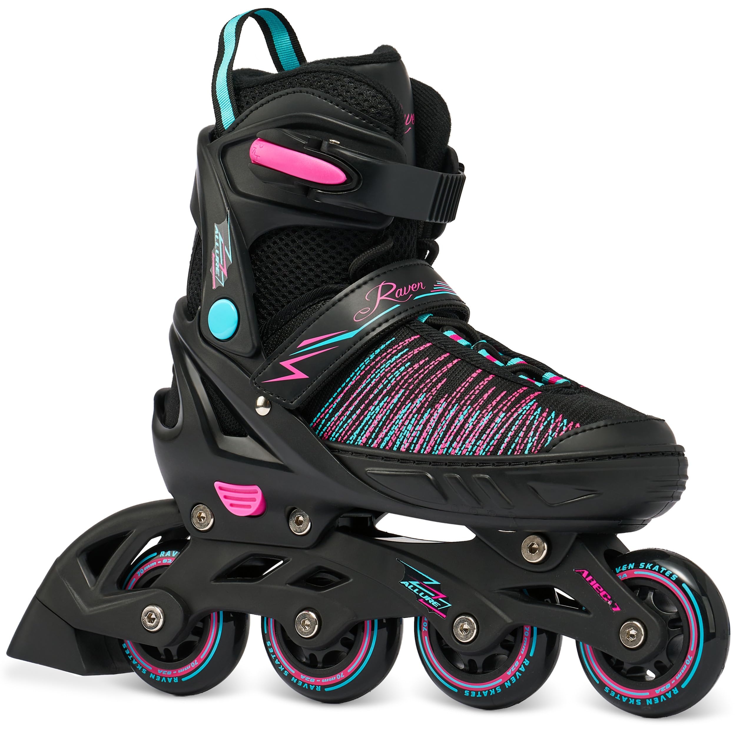 RAVEN 2in1 Pattini da ghiaccio Pattini in linea Inline Skates per bambini, adulti, ragazze e donne regolabili