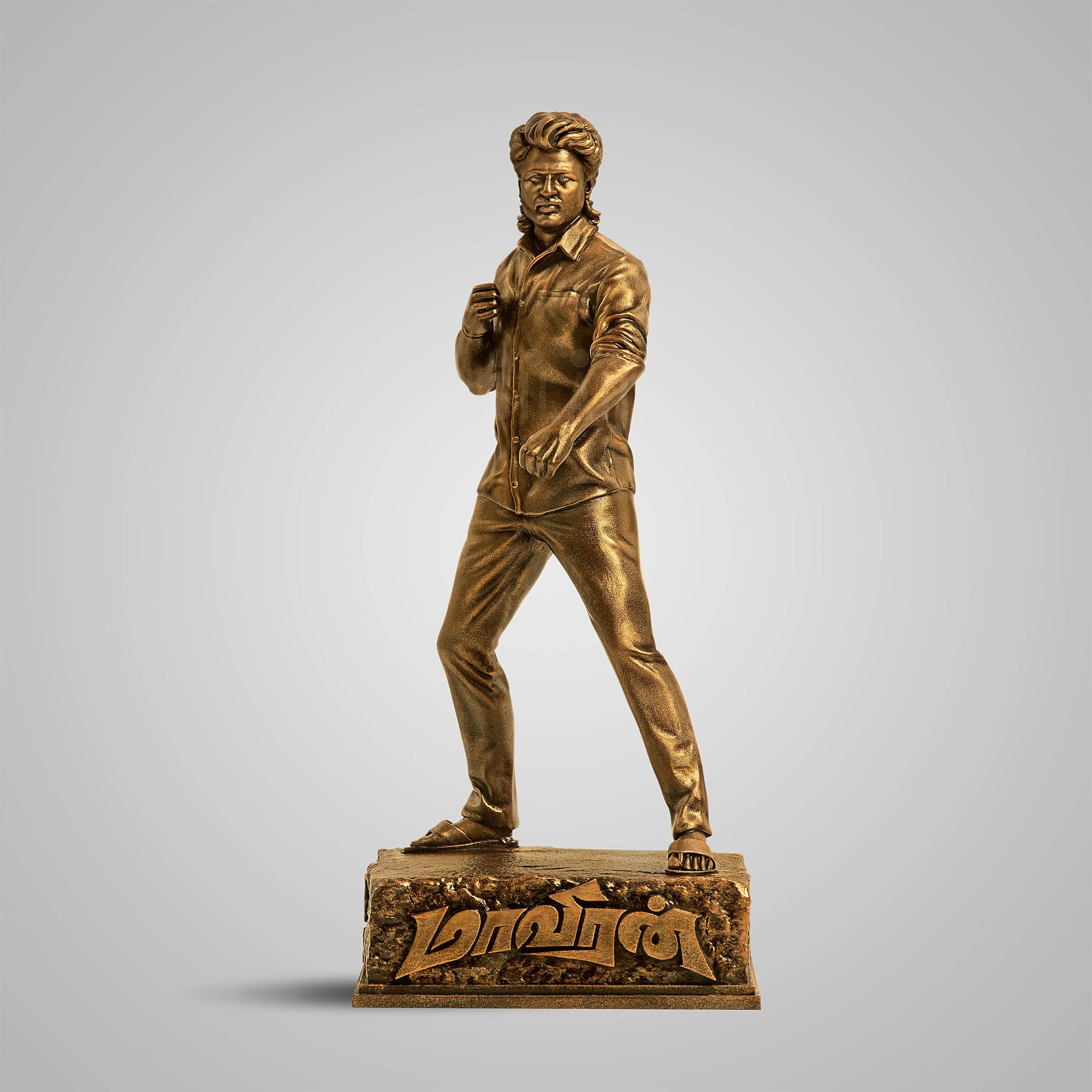 MAAVEERAN Siva karthikeyan Full Figure Sculpture, Antique Bronze