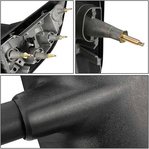 Miniatura 7 de DNA Motoring TWM-010-T222-BK - Par de espejos laterales de remolque de ajuste manual compatibles con 03-14 E-150 E-250 E-350 E-450 E-550  Econoline,