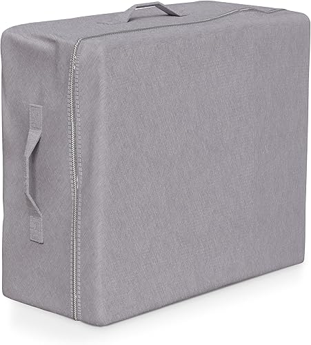 Miniatura 10 de Milliard Funda de transporte para el colchón de espuma viscoelástica plegable de 6 pulgadas, tamaño de cuna (75 x 31 x 6 pulgadas) (colchón no