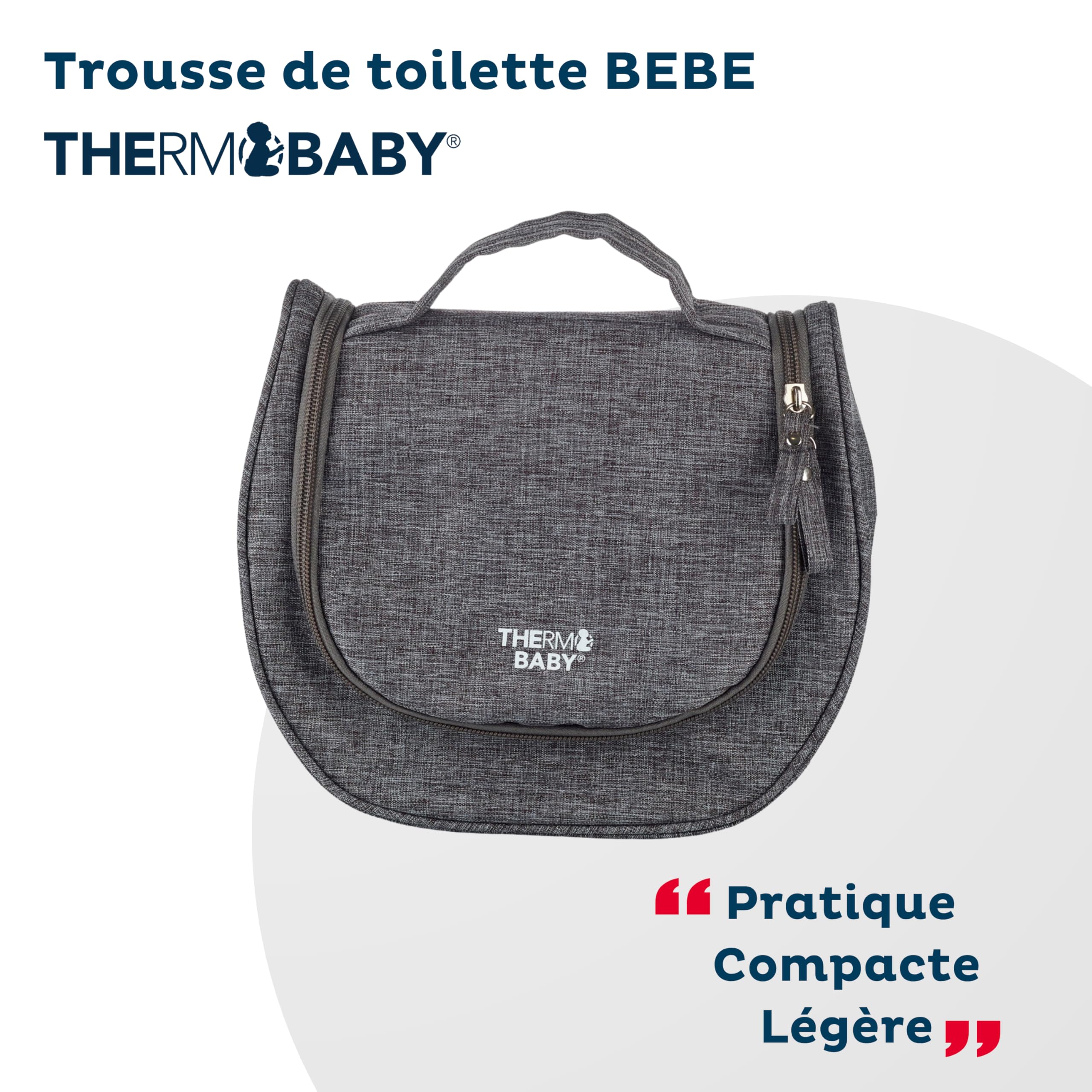 THERMOBABY Trousse De Toilette Pour Bebe - Elastiques De Maintien - Anse De Transport