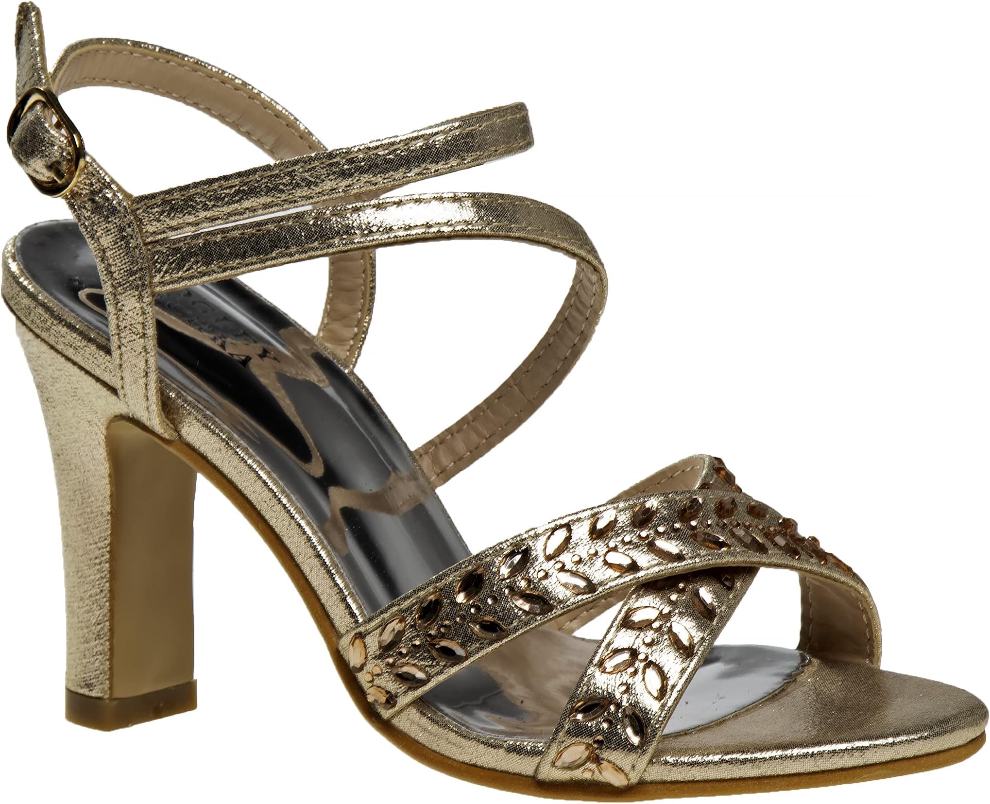 Badgley MischkaStrappy Open Toe Metallic Girls Shoe
