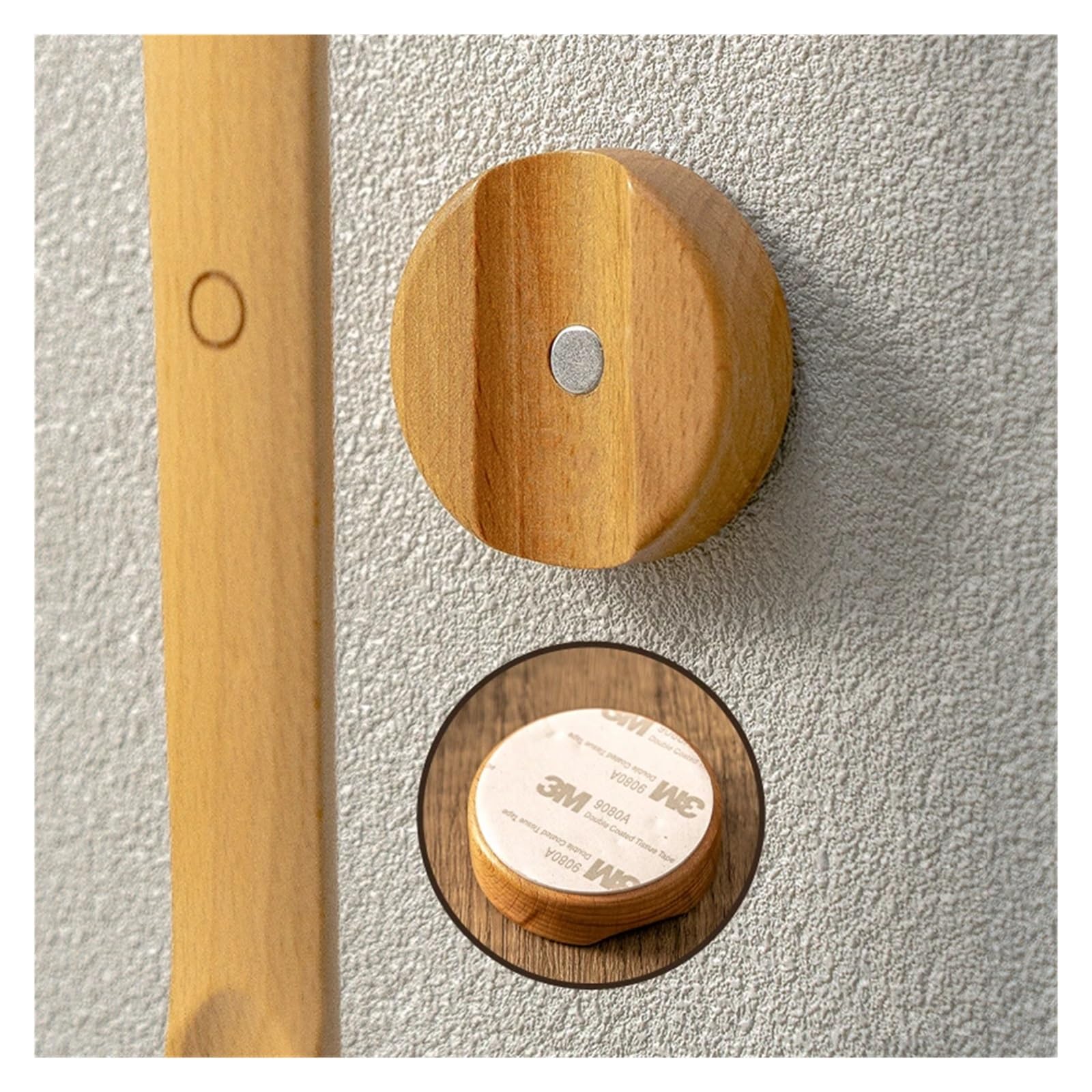 WNBFTTK Calzador Calzador magnético de madera haya con mango extendido y extractor zapatos maciza