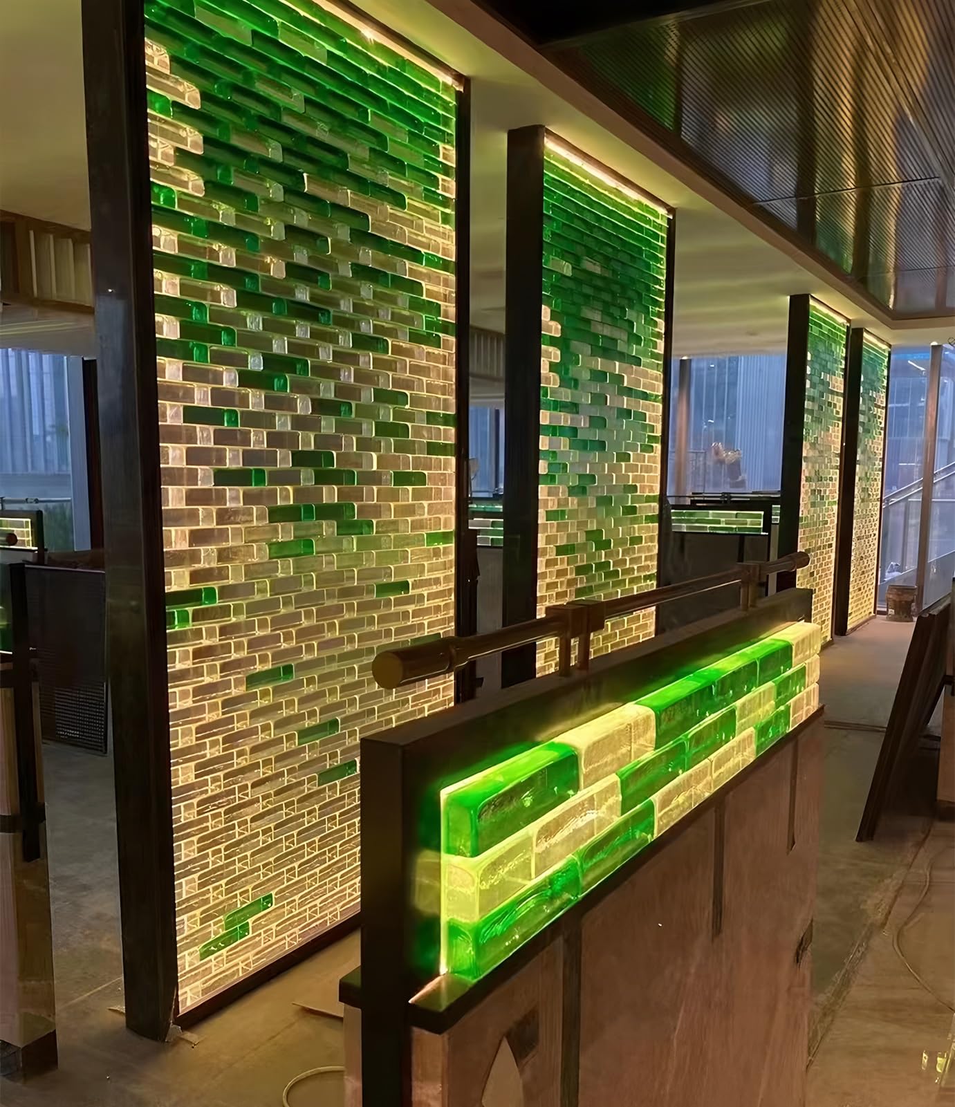 Blocchi di Vetro - Mattoni Cristallo Rettangolari per la Decorazione di Casa, Ufficio, Bar e Hotel