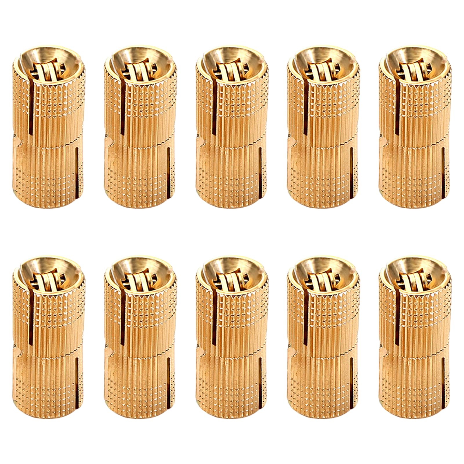 Tertioi 12Mm 10 Pcs Cylindrical Hidden Furniture Hinges Brass Barrel Invisible Door Hardware Invisible Door Hardware