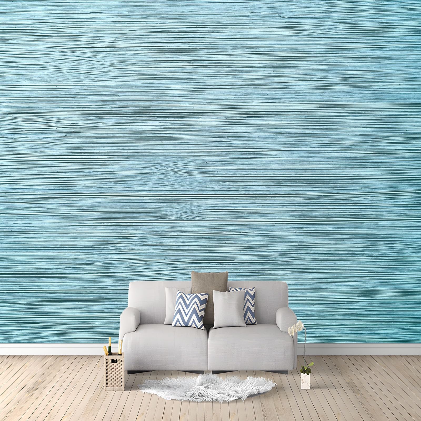 Générique Panoramiczna tapeta 200 x 140 cm nowoczesny minimalistyczny abstrakcyjny teksturowany w paski - tapeta z efektem 3D gobelin ścienny z włókniny - dekoracja ścienna do salonu, sypialni i