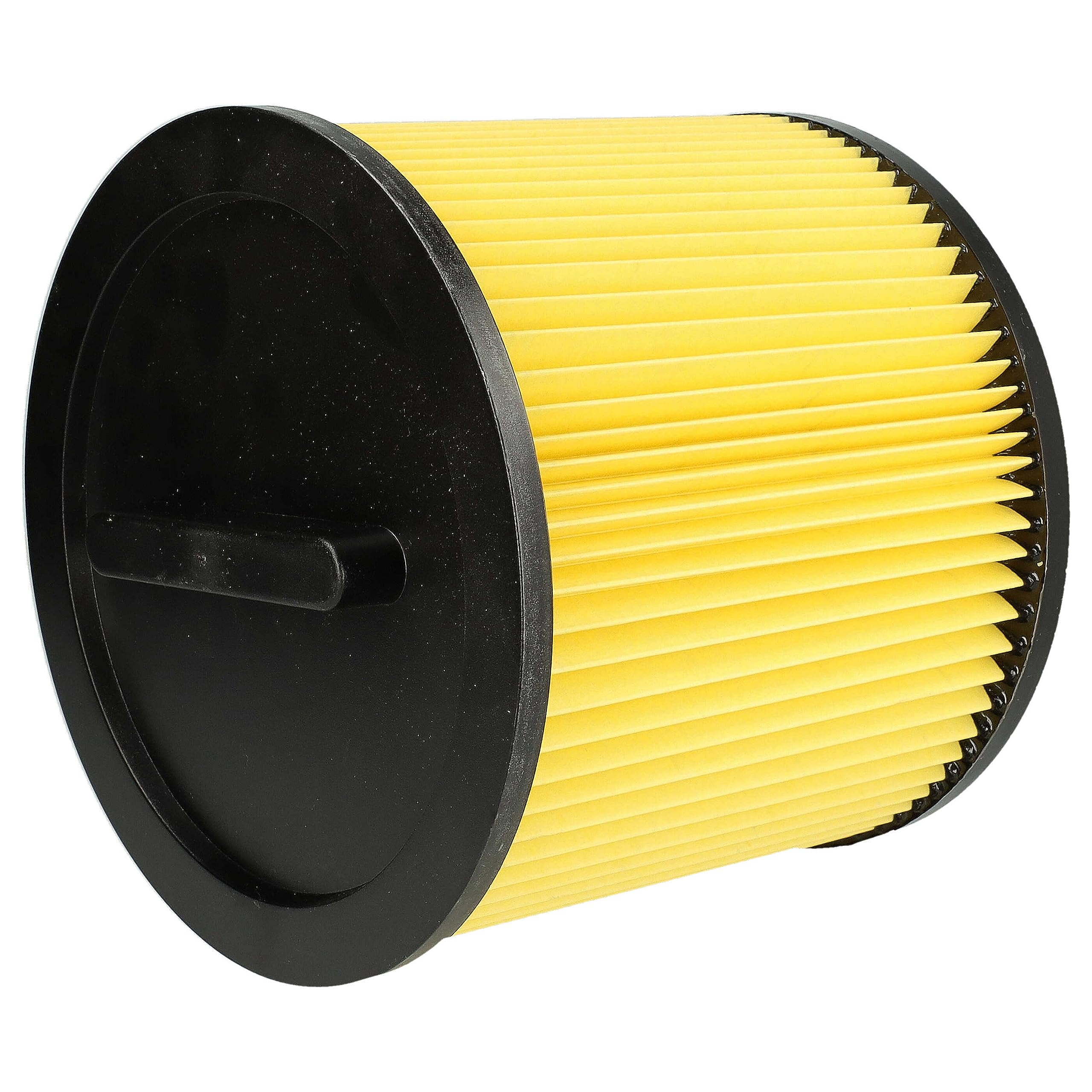 vhbw set da 2x filtro a pieghe piatte compatibile con Thomas Inox 1250 S, 1445 S, 1243 aspirapolvere - Cartuccia filtrante, carta/plastica